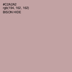 #C2A2A2 - Bison Hide Color Image